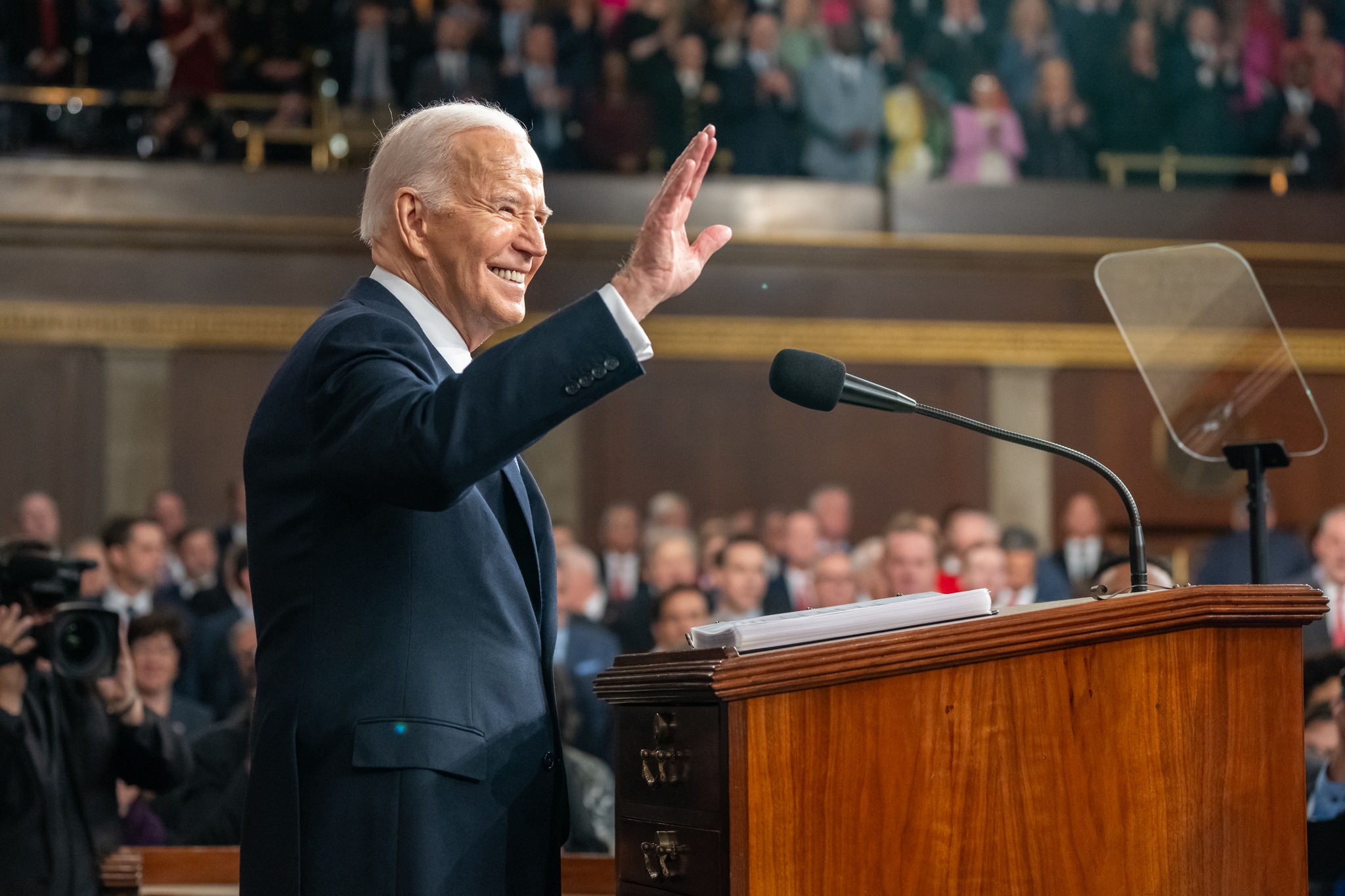 拜登發表國情咨文，對敵手川普進行反擊。圖/取自President Joe Biden 臉書