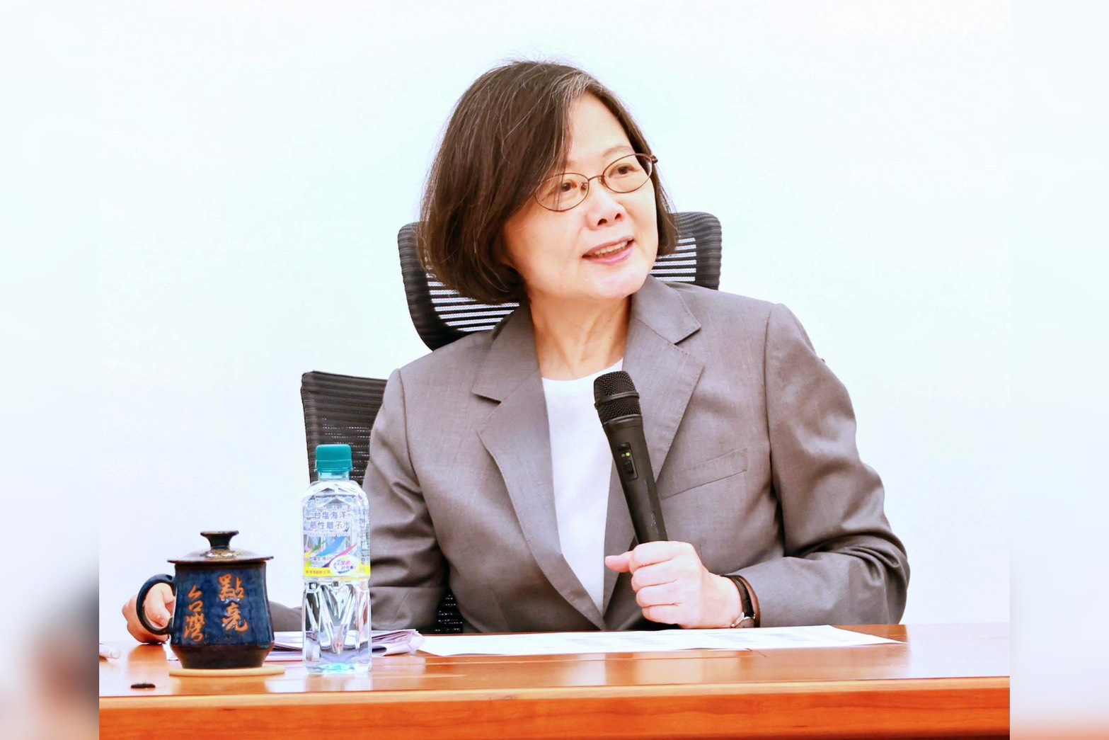 前總統蔡英文17日出席台灣勵志協會（TIA）於圓山大飯店舉辦的年度慶祝大會晚宴，並發表致詞。圖/取自蔡英文臉書