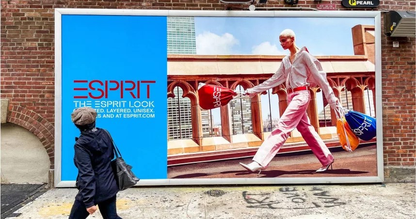 時裝零售商思捷環球（ESPRIT）2020年受疫情影響撤出包括台灣等亞洲市場，現在又因成本上升與資金吃緊，瑞士與比利時子公司也聲請破產。圖/取自ESPRIT臉書