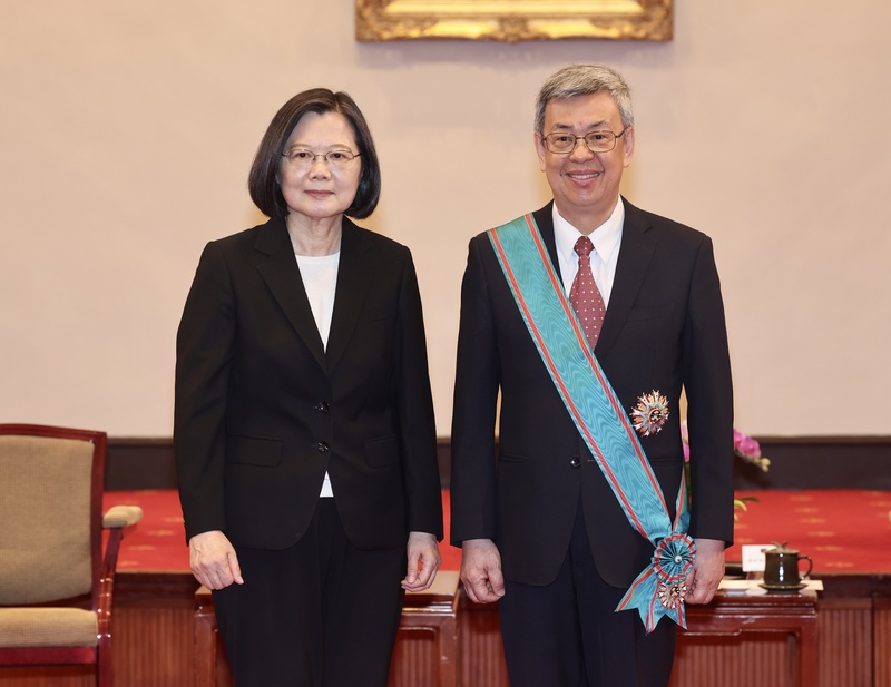 行政院長陳建仁率內閣總辭，宣告蔡政府八年執政的結束。圖/中央社