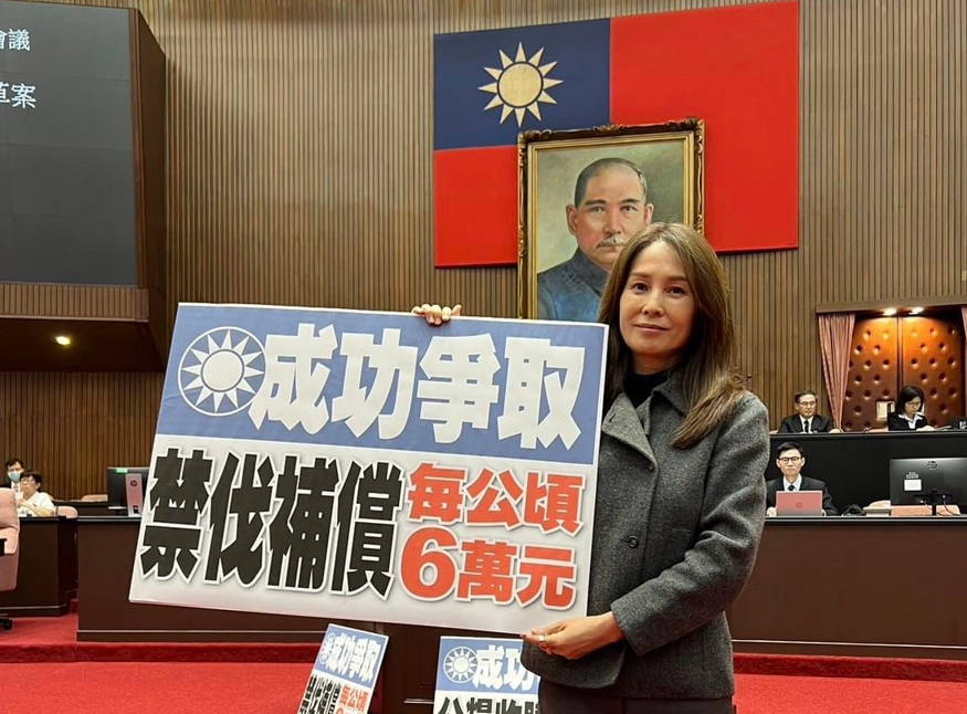 無黨籍原住民立委高金素梅（圖）虧民進黨籍原住民立委伍麗華：「妳明年𣎴用辭職了！」。圖／取自高金素梅臉書