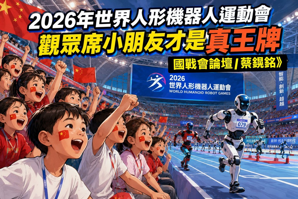 第二屆「世界人形機器人運動會」開幕式8月22日在北京舉行,圖為機器人入場畫面。(圖/台灣國際戰略學會提供)