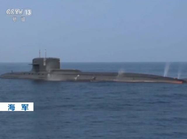 大陸093型潛艇就靜音性能好，還可搭載反艦導彈、發射重型魚雷。圖／取自央視截圖