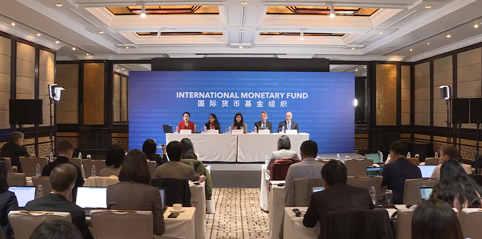 美國在IMF外推貨幣去中化，中國則改革IMF反制。（圖/取自IMF官網）