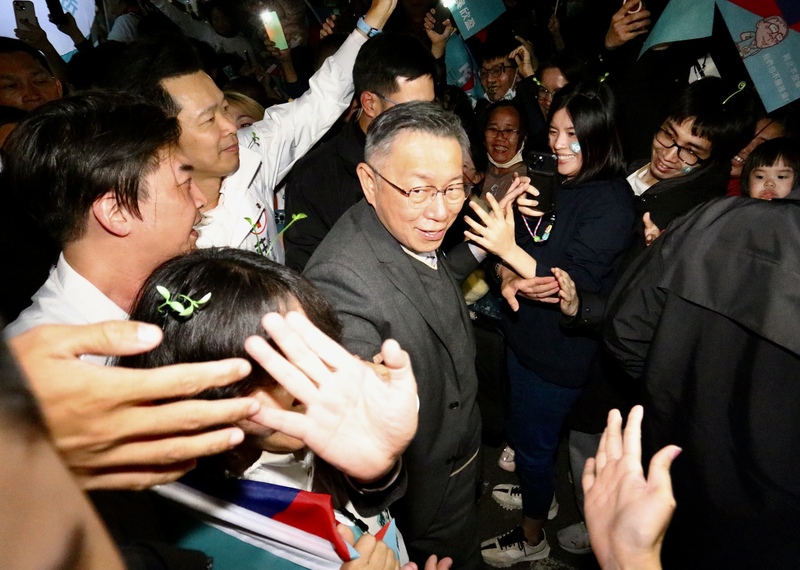 宣示將延續蔡英文外交路線的柯文哲，為搶泛綠選票，拋出邦交國歸零沒關係。圖/中央社