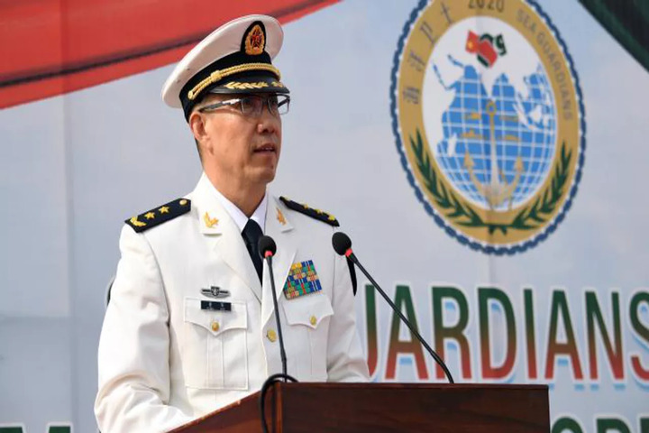 中國第十四屆全國人大常委會第七次會議今天正式任命前海軍司令董軍接任國防部長。圖/取自中國國防部官方《微博》