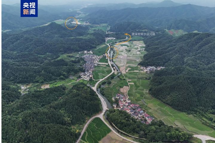 大陸景德鎮手工瓷業遺存申遺成功,景德鎮建溪窑材水運河道。圖/取自央視新聞
