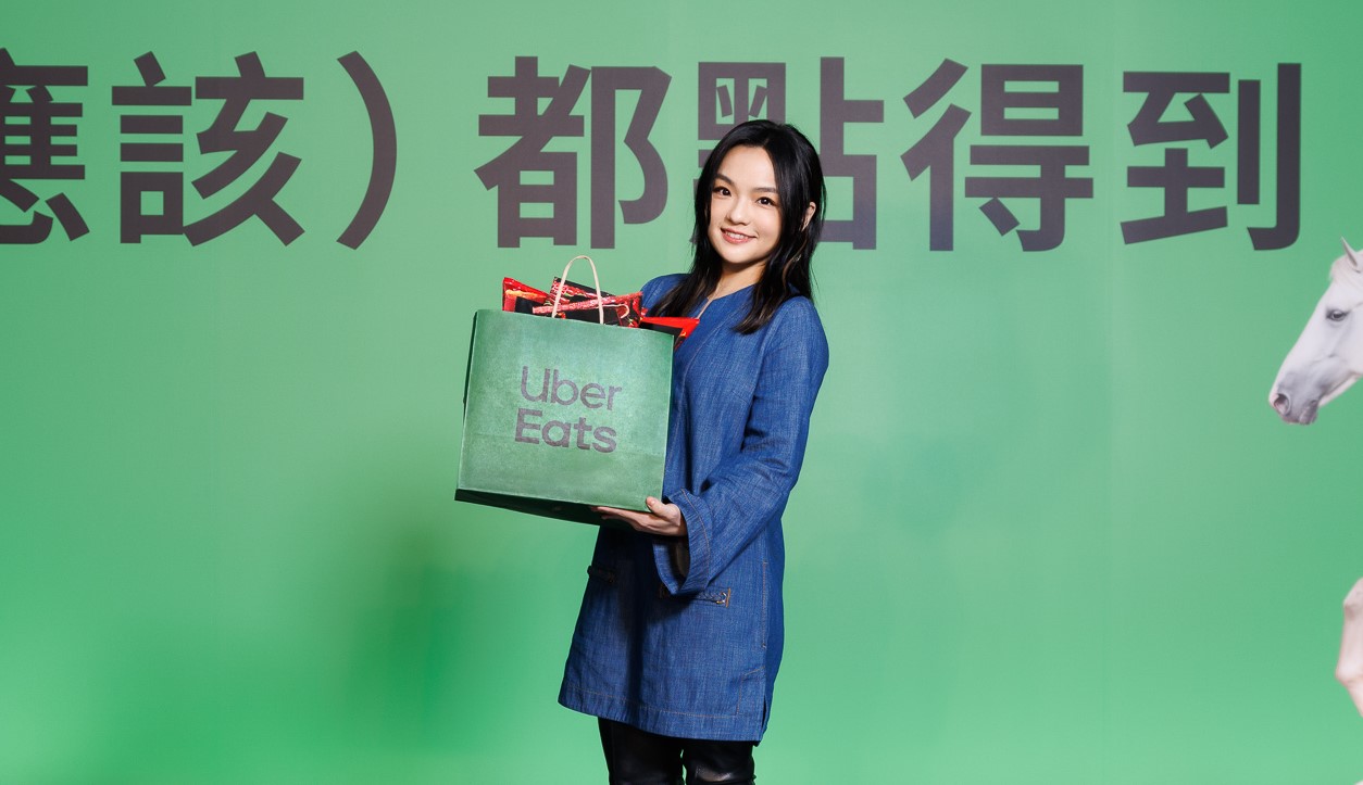徐佳瑩接下外送平台代言，表示自己平常就是外送平台重度使用者。圖/Uber Eats提供