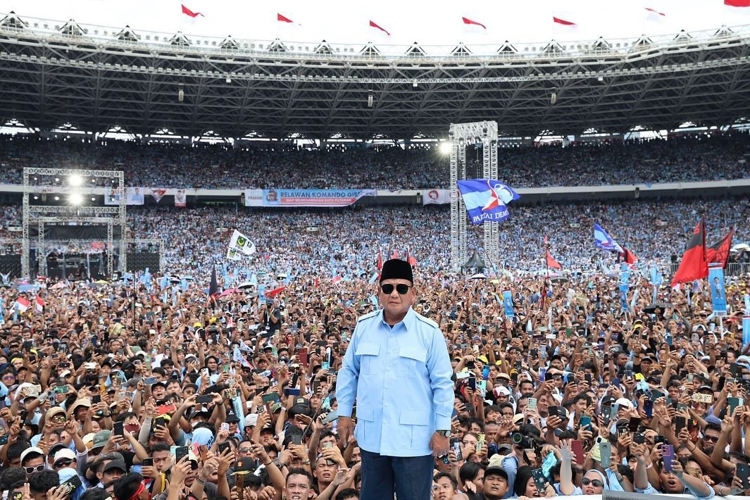 普拉伯沃在2月14日大選勝選成為下任印尼總統。取自Prabowo Subianto ｘ
