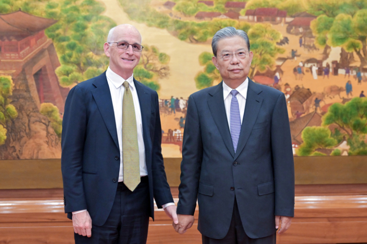 晤美眾院跨黨派代表團　趙樂際：台灣是中美最敏感問題