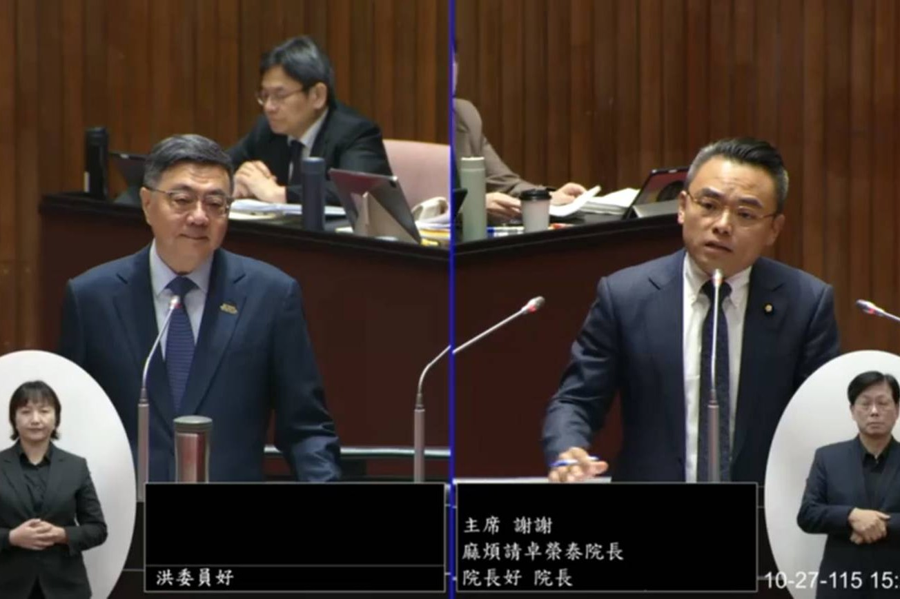 卓榮泰稱徐佳青「出席晚宴與調查無關」　洪孟楷痛批「搞不清楚人民為何反感」