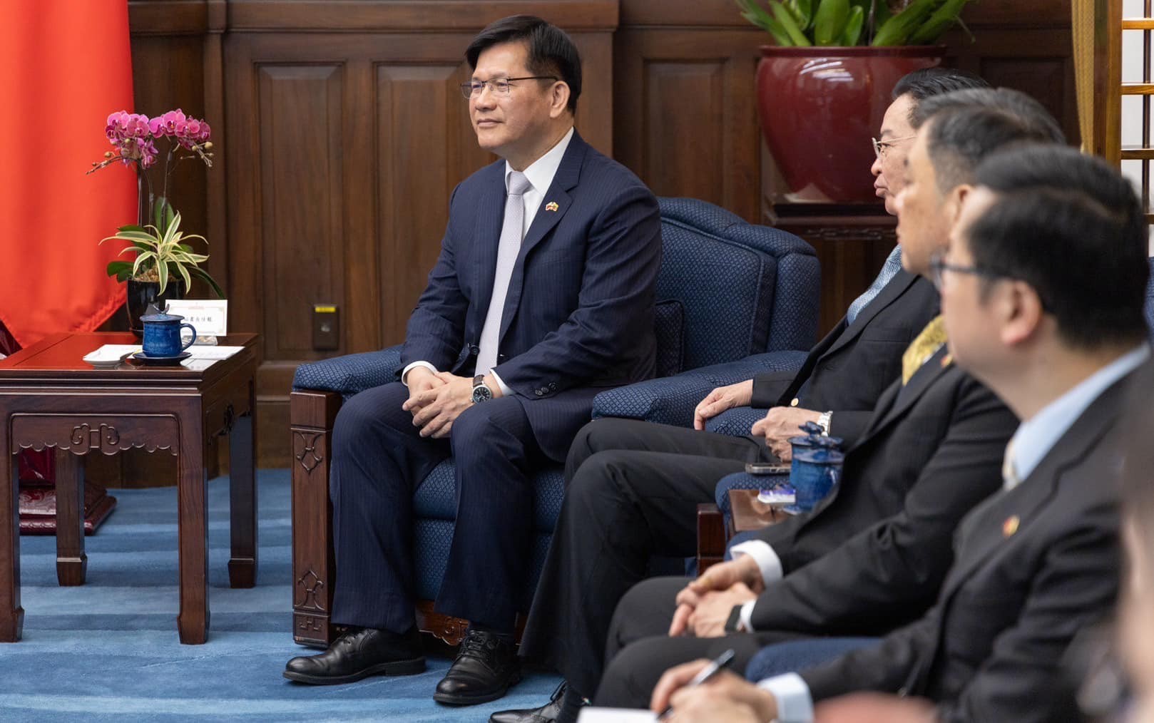 總統府祕書長林佳龍傳出有望成為賴政府首任閣揆，林佳龍回應，相信未來賴清德一定會組成最好的執政團隊。圖／引自林佳龍臉書