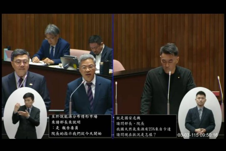 伊朗戰爭升溫、我天然氣運輸怎解？龔明鑫：全面燃煤是最後手段