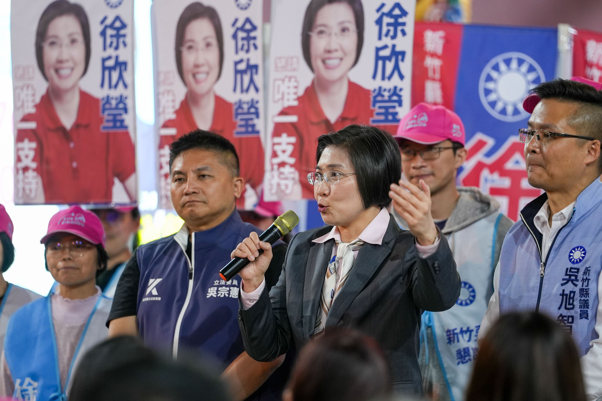 趕赴新竹力挺徐欣瑩！吳宗憲：她清清白白不怕綠營潑髒水