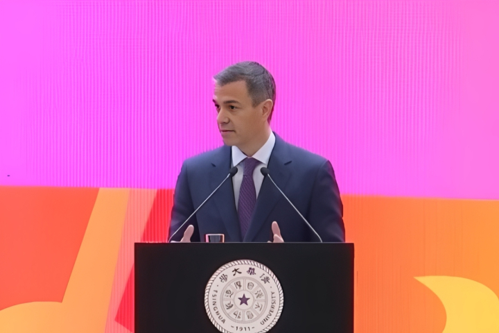 4年4度訪陸！西班牙首相桑切斯清大演說　喊話北京擴大「國際議題」角色