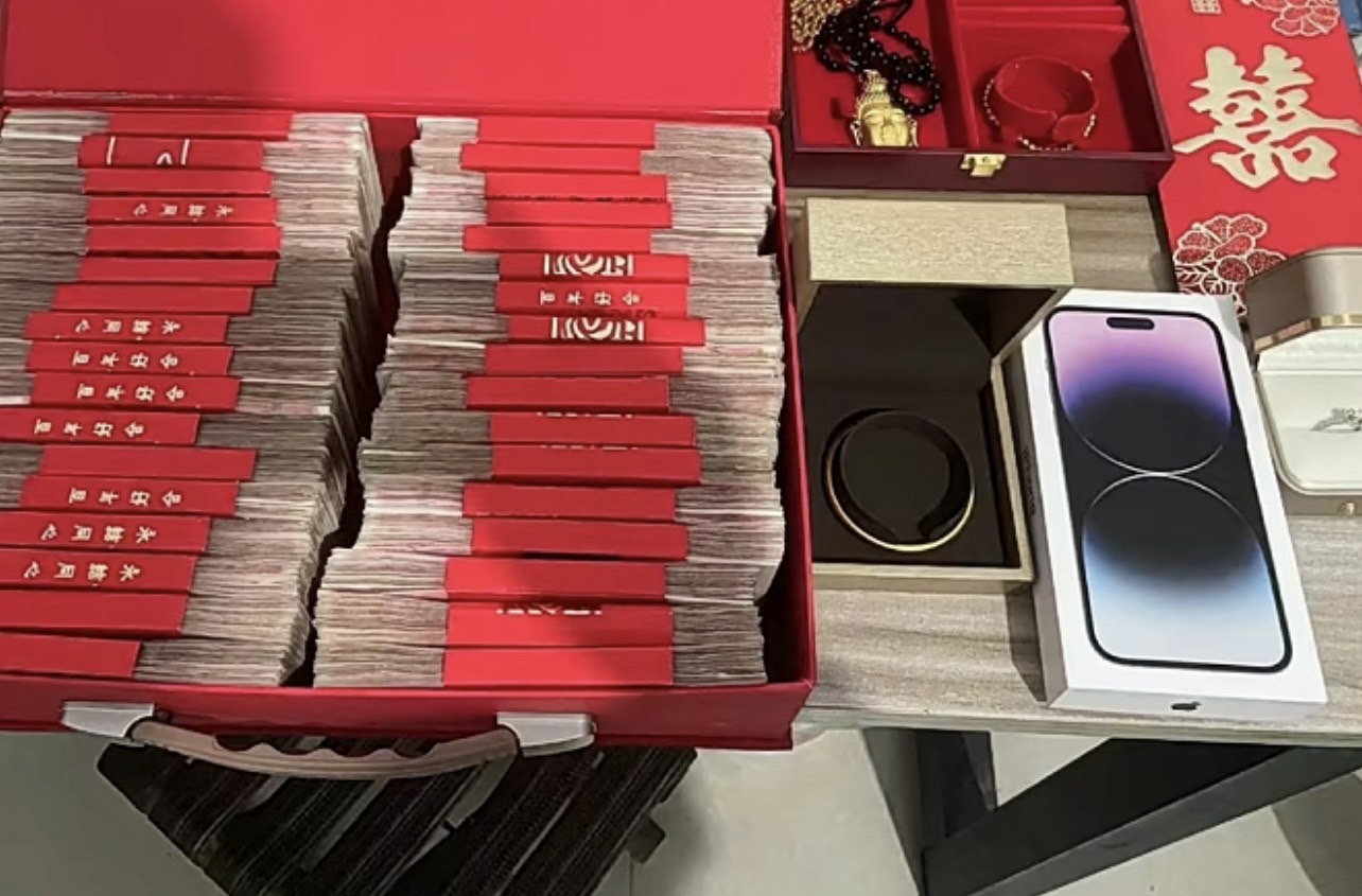 高價彩禮風俗是大陸許多婚姻破裂的導火線。圖/截自華商報