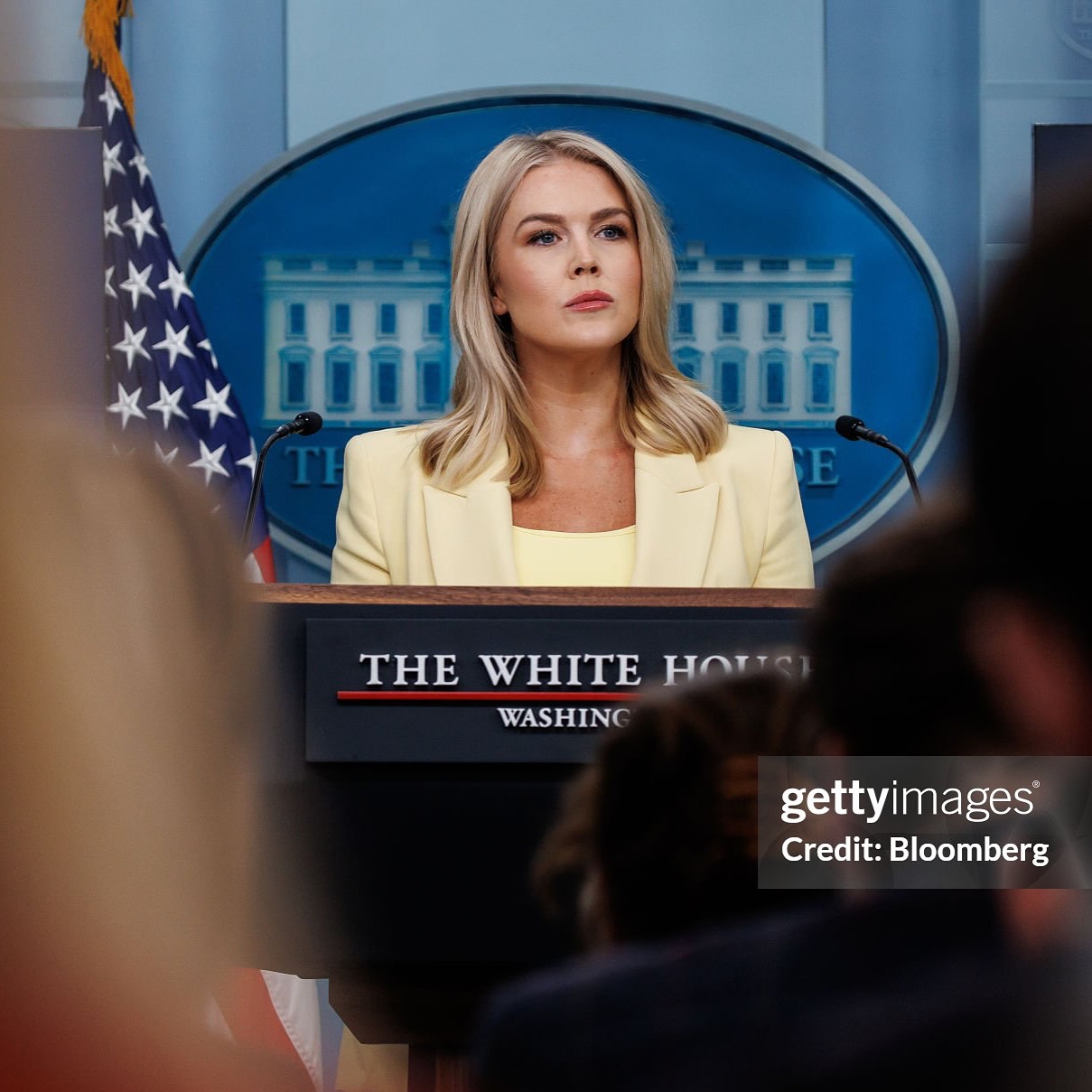 白宮新聞秘書李維特本月6日在白宮記者會上，已把川普「決定」要格陵蘭的目的說的很清楚，且不惜「動用美軍」。圖／取自Karoline Leavitt FB