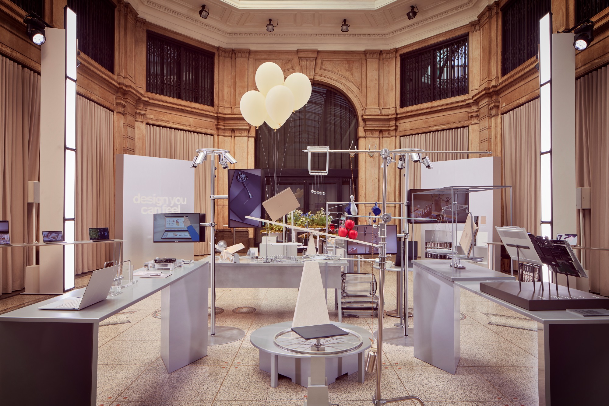 華碩「Design You Can Feel」特展於4月8日至13日米蘭設計周期間展出，闡述華碩產品背後的設計思維。圖/華碩提供