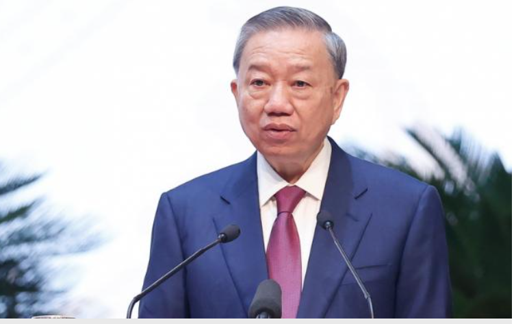 越南國家主席蘇林 (To Lam)主動致電美國總統川普，承諾對美關稅降至零。圖/取自越南政府網
