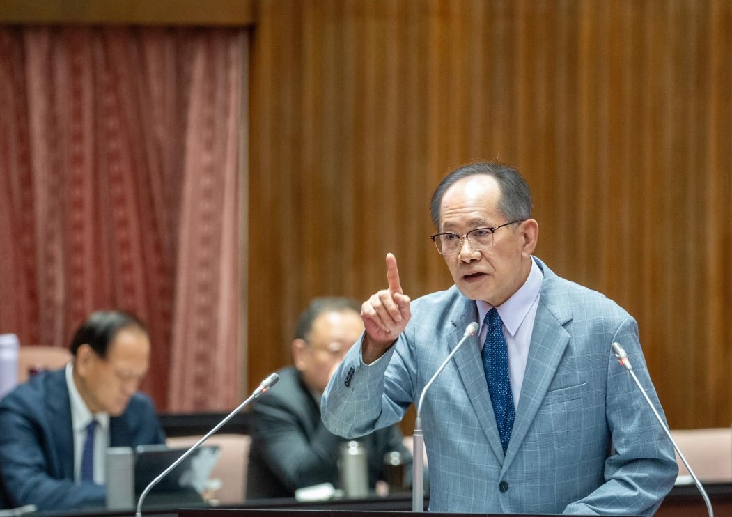 和碩董事長童子賢重申核能綠能並存，藍委陳超明稱，賴清德想用外人化解內部反核壓力。圖/取自陳超明臉書
