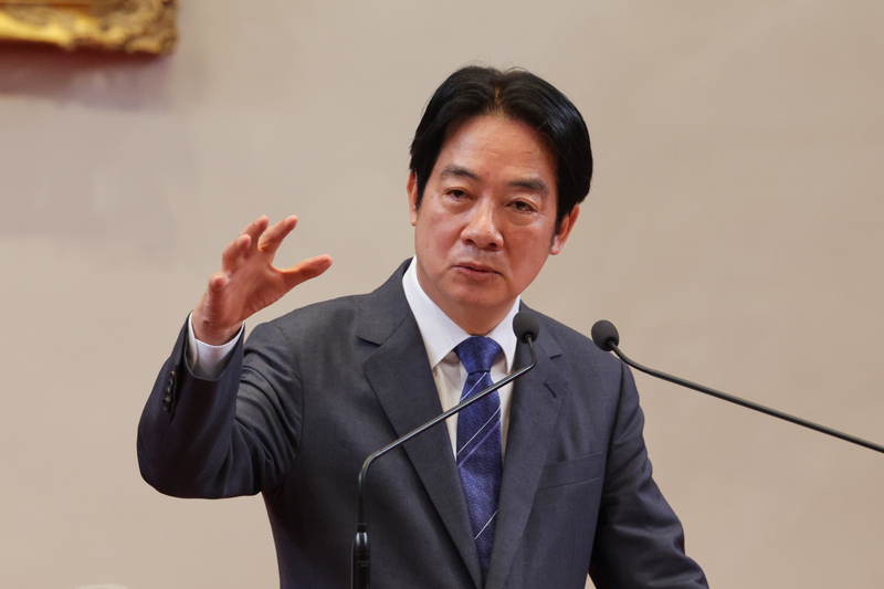 賴清德總統上任不到一個月，透過兩次民調對比發現，其聲望大跌近10%，現執政警訊。圖／中央社