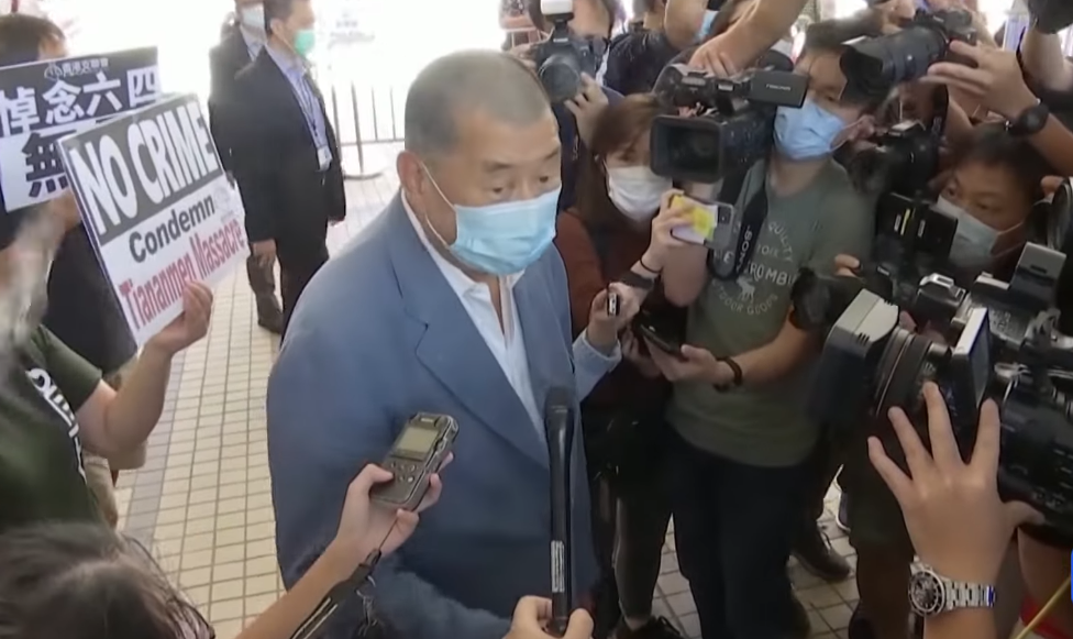 壹傳媒創辦人黎智英出庭時透露，曾為蔡英文引薦前美國國防部副部長伍夫維茲。圖／取自ABC News (Australia) YouTube頻道