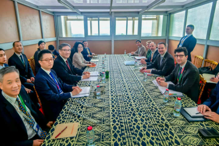 陸方會中對美方發起的301調查表達嚴正關切,強調中美要共同「向前看」,勿惡性競爭。圖/取自大陸商務部官網