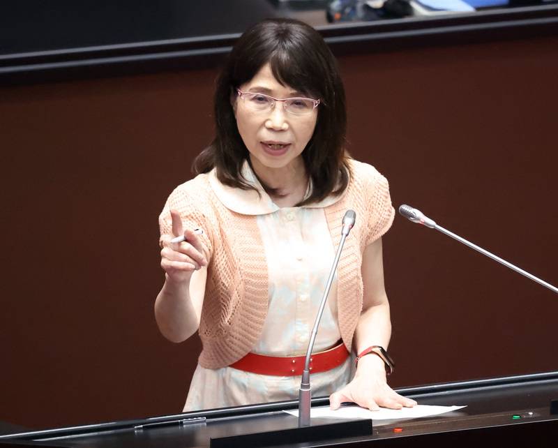 民眾黨立委陳昭姿控衛福部社保司長劉玉娟涉職場霸凌。圖/中央社