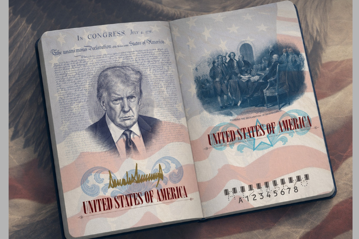 川普肖像、簽名也登上美護照內頁　美國務院宣布今夏限量推出