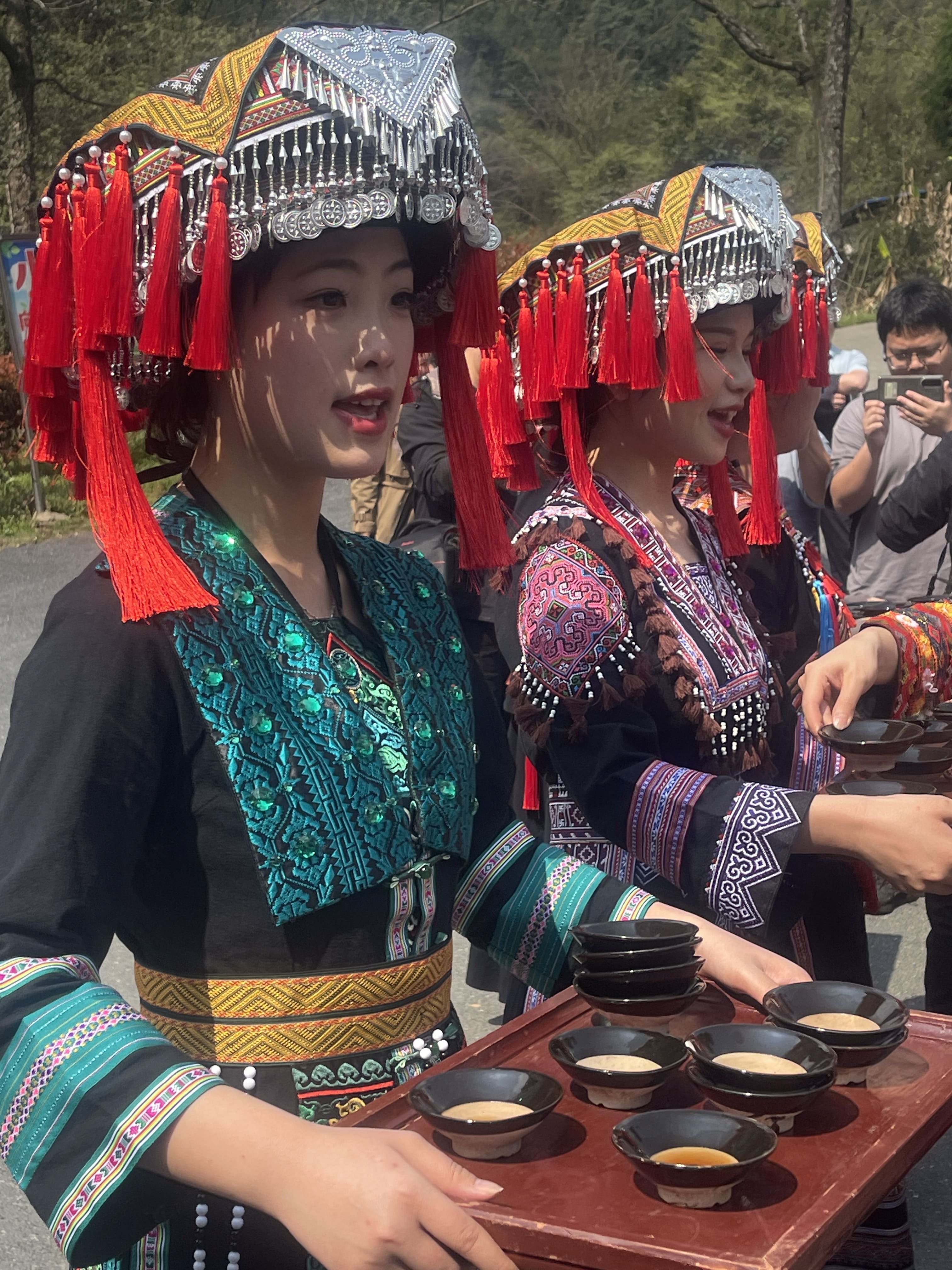 湖南郴州莽山也是苗族的居住區，苗族迎賓多以酒待客。 圖/陳素貞攝