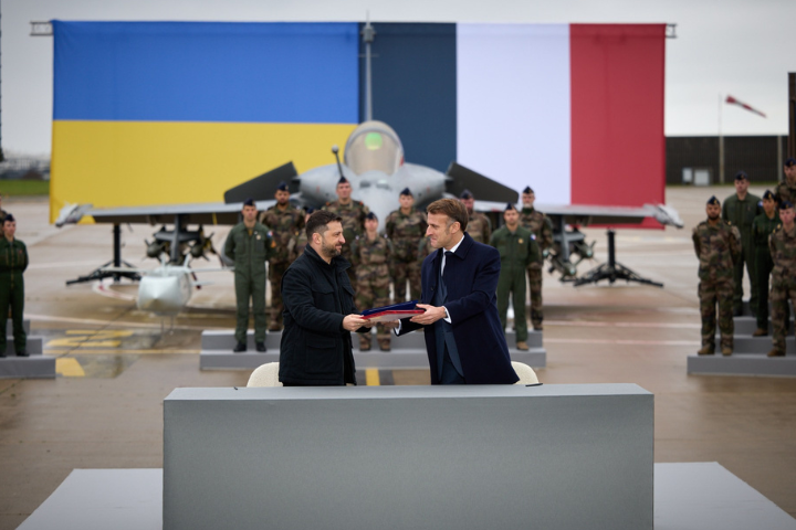 澤連斯基與馬克宏簽意向書　烏克蘭將採購100架法製「飆風」戰機