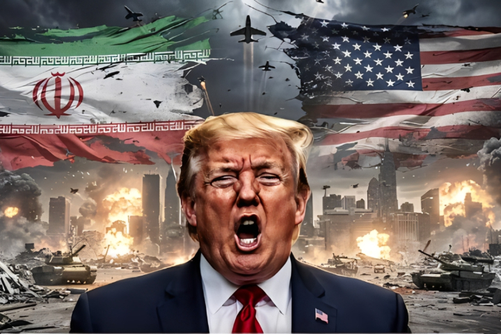 美伊陷入消耗戰讓川普政府承壓，分析指出「川皇準備跑路」。圖/翻攝自 ET Now World YouTube頻道