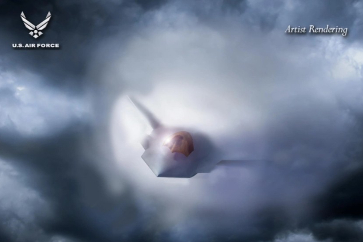 美方此前曾公開研發中的第六代戰機F-47海報照。圖/取自美國空軍官網