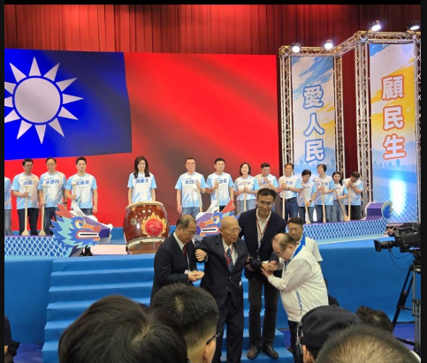 出席25日國民黨全代會的前主席吳伯雄。圖/記者宋秉忠攝