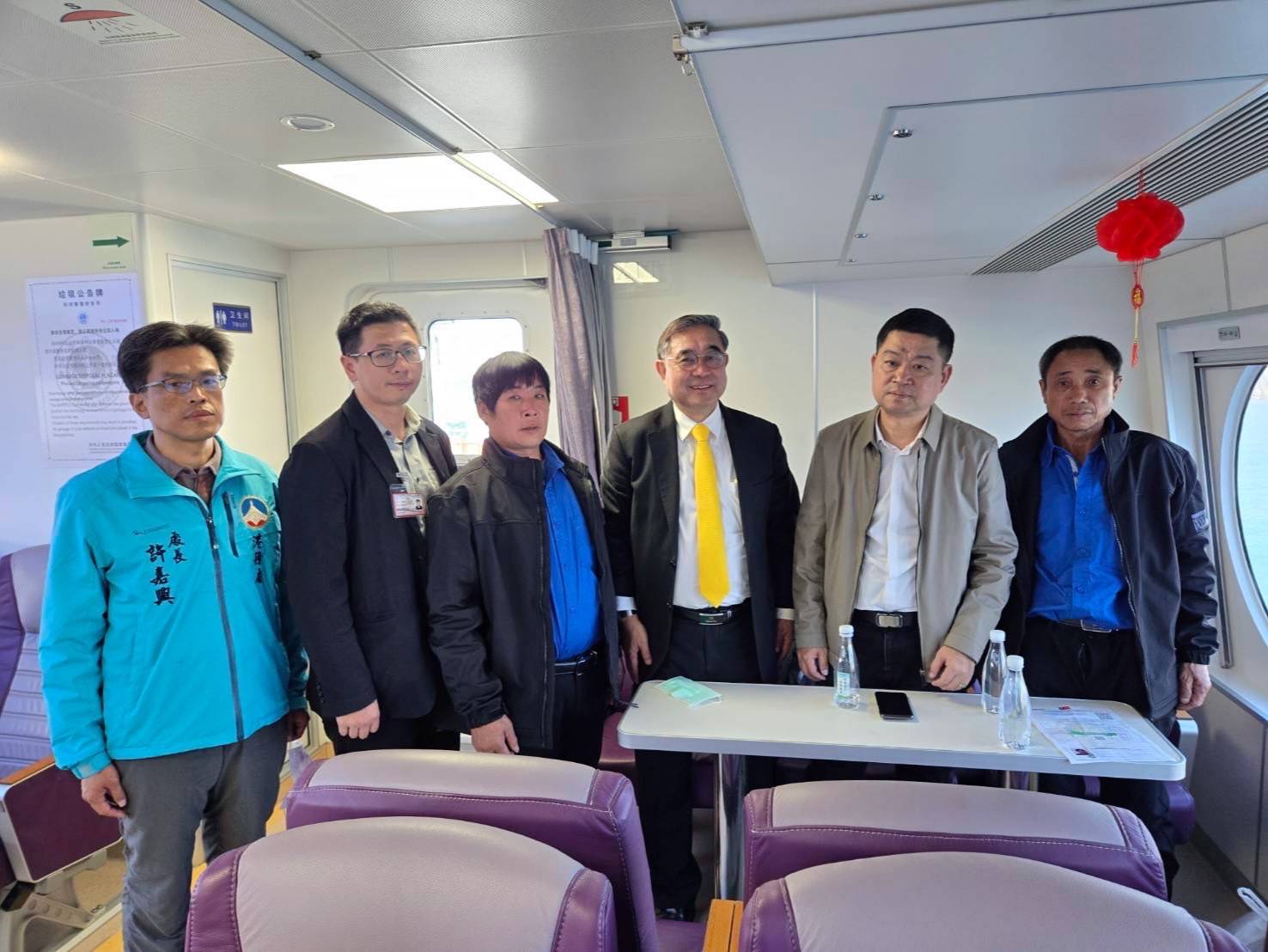 家屬下午已循小三通返回廈門。圖/吳成典攝