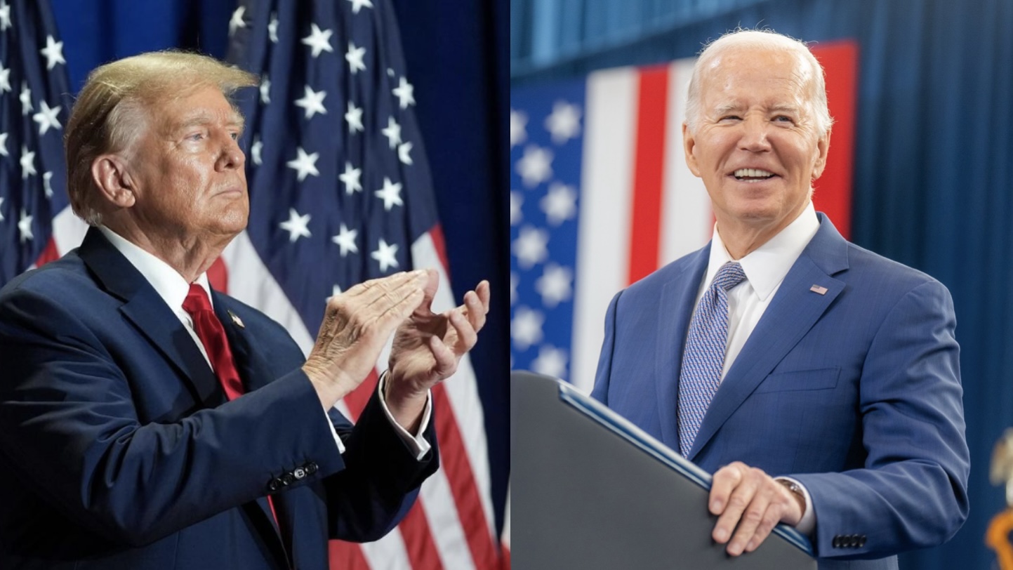 川普（左圖）與拜登（右圖）兩人今年11月大選再度交鋒幾乎大勢底定。圖/取自realdonaldtrump IG、President Joe Biden臉書