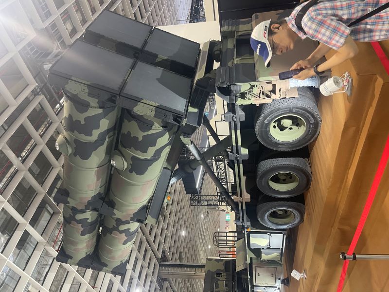 強弓飛彈射程超過1500公里。圖/記者楊俊斌攝