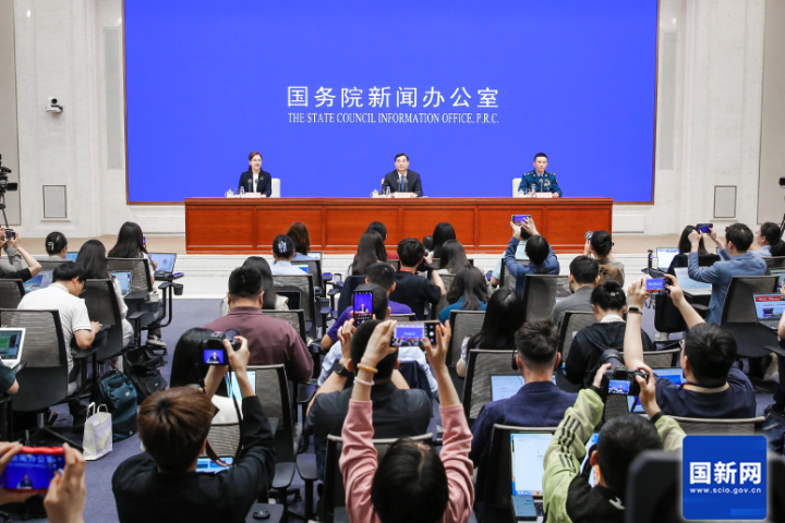 國務院新聞辦公室24日舉行新聞發布會，公布9月3日紀念抗戰80周年暨閱兵式細節。圖／取自國新網