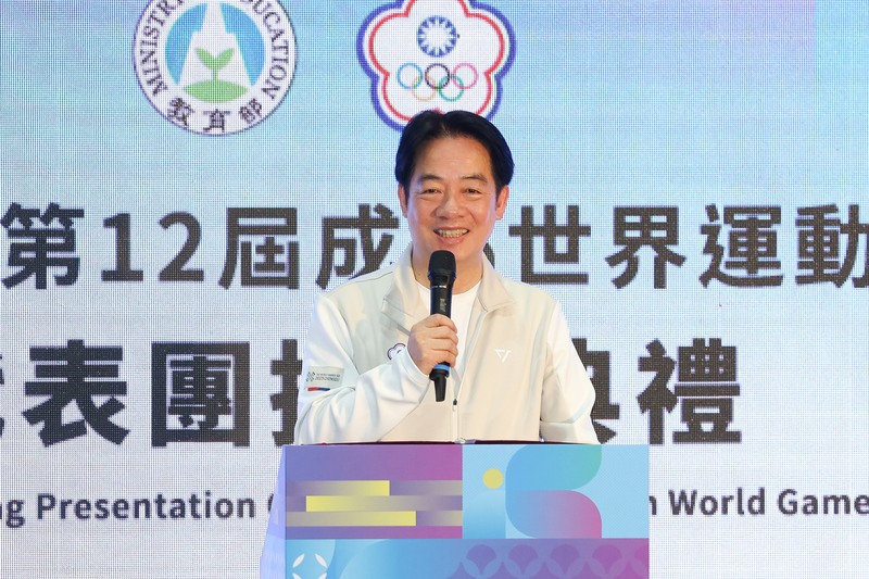 726大罷免之後總統賴清德至28日都沒有公開行程。圖為賴清德（圖）25日在台北出席2025年第12屆成都世界運動會代表團授旗典禮。圖/中央社