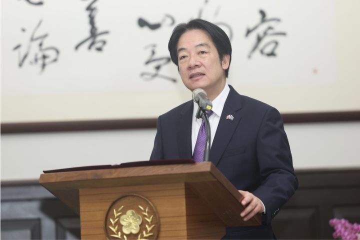 總統賴清德27日上午在總統府接見歐洲議會議員訪台團。圖/中央社