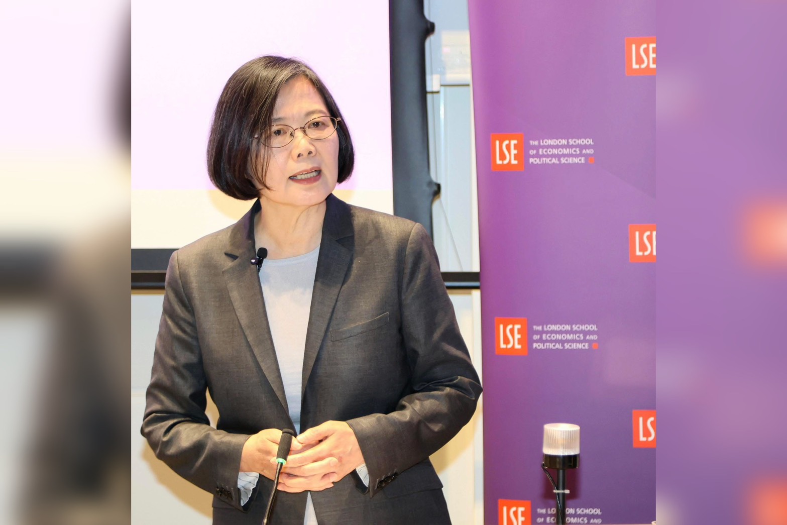 返母校倫敦政經學院演說 蔡英文：台灣有能力面對「紅色供應鏈」