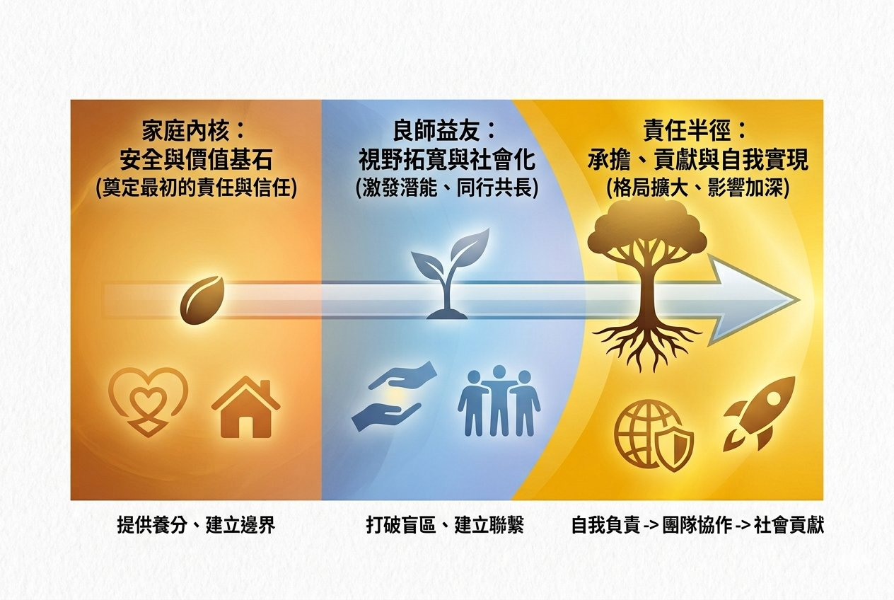 【梅花評論】人才培育系列二：人才不是從組織開始：家庭、良師益友與責任半徑的形成