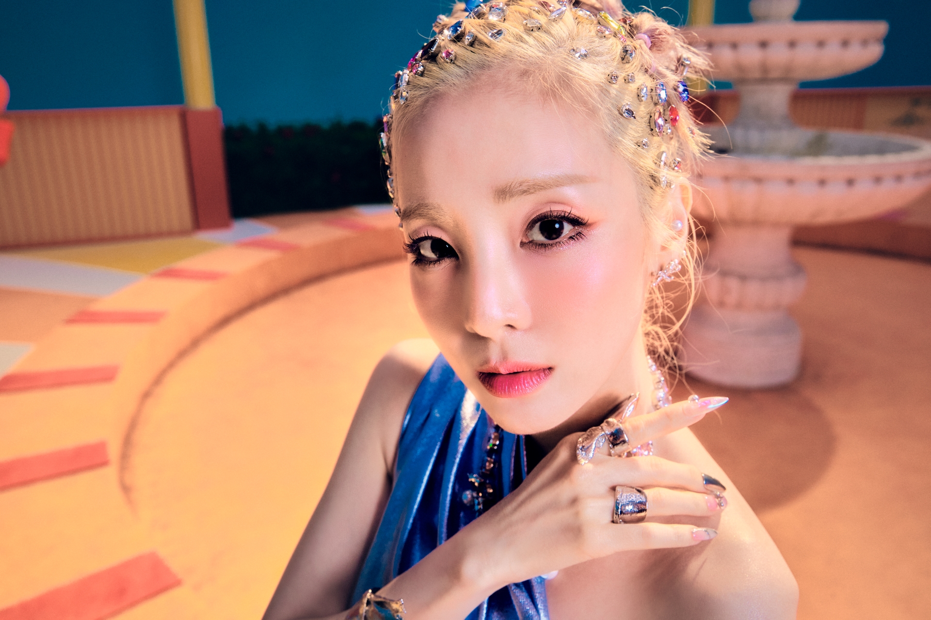 韓流巨星2NE1成員SANDARA PARK，獻出個人台灣跨年首秀。圖/ABYSS Company提供