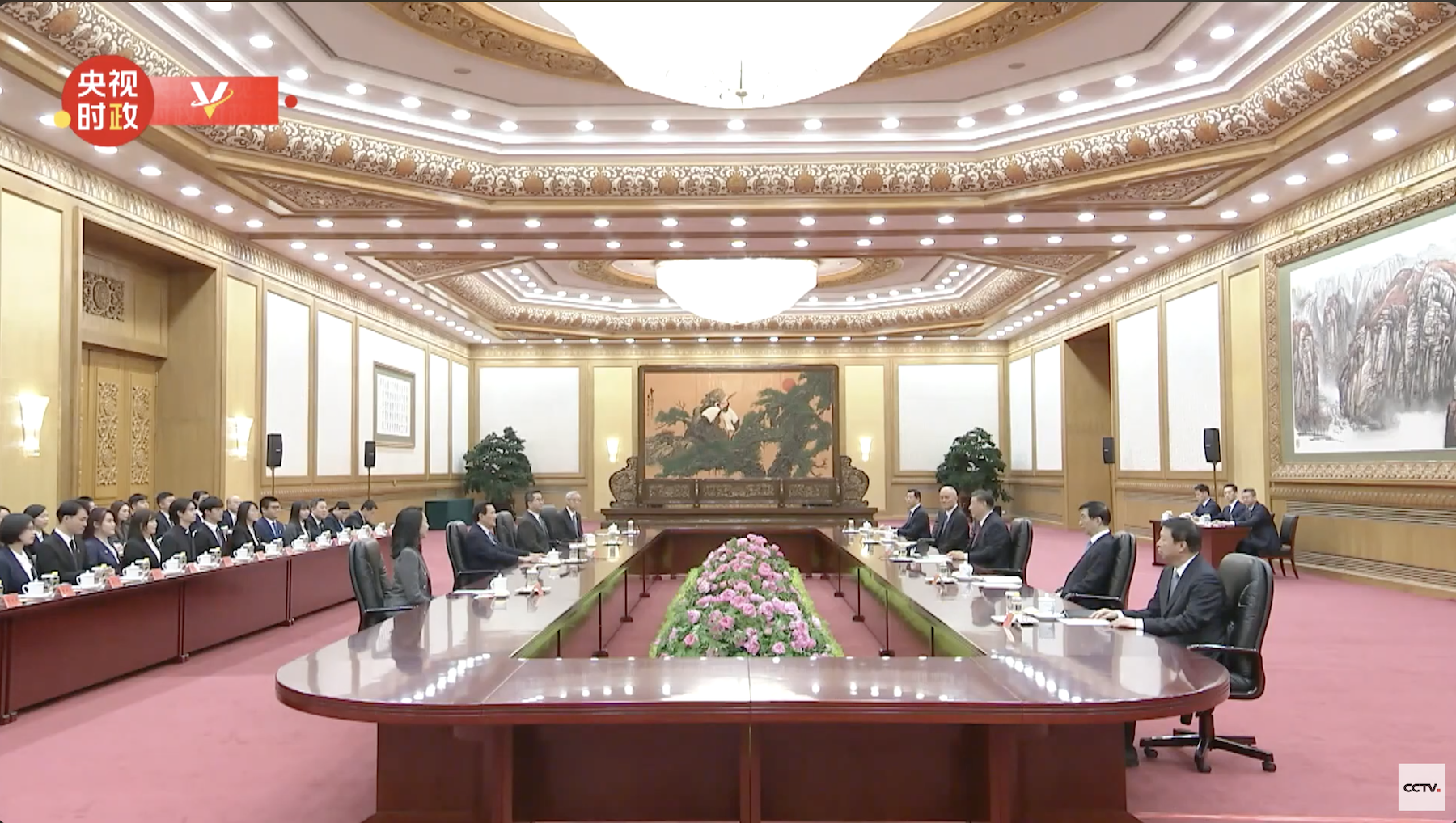 馬習二會落幕，為擴大後續效應，建請馬英九啟動中華共同體倡議。圖/央視截圖