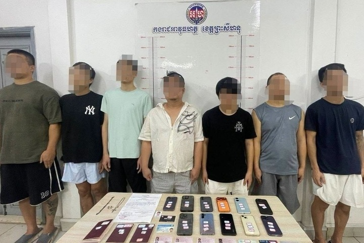 柬埔寨西港搗毀電詐集團　逮捕1名台灣男子與6名中國男子
