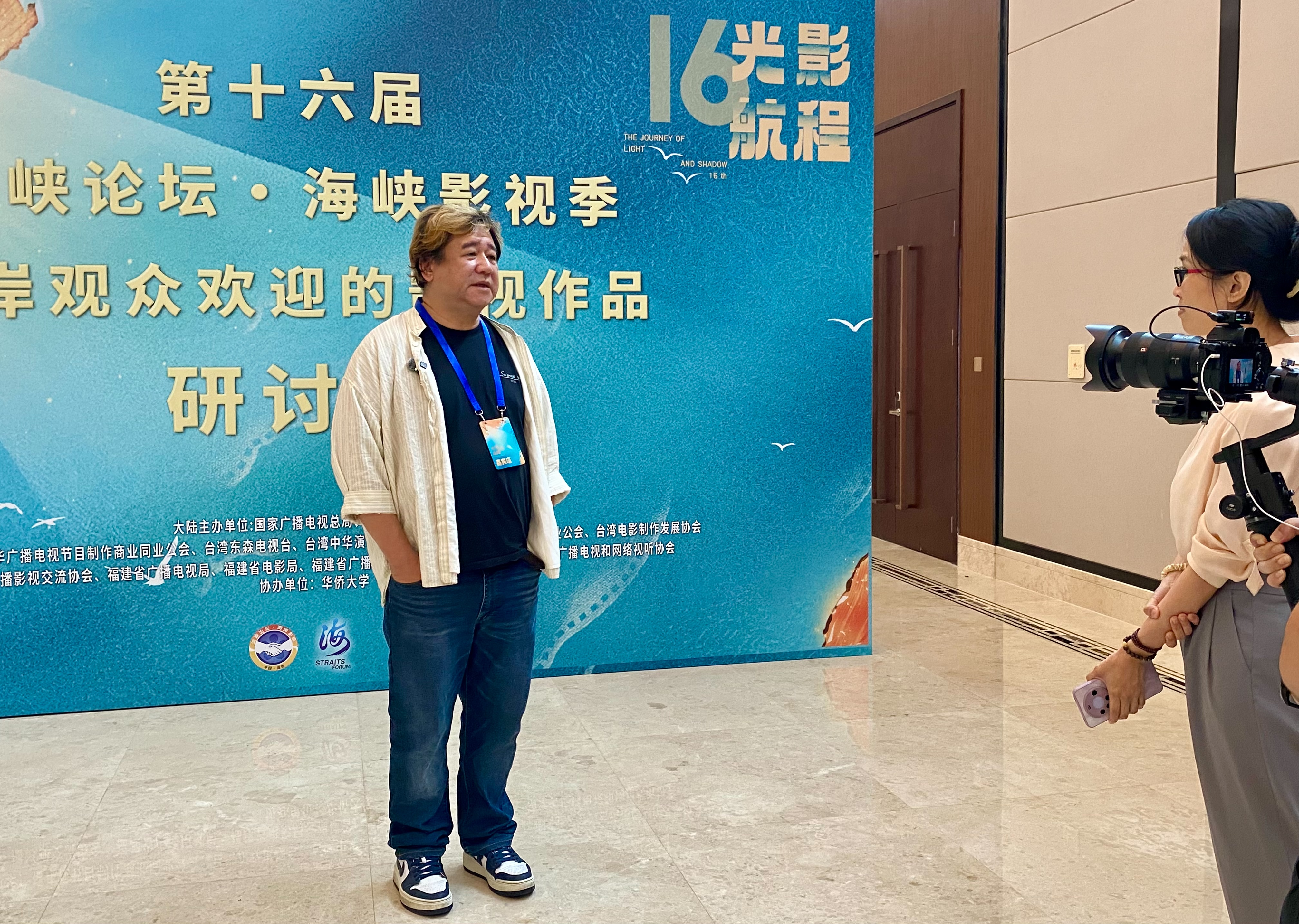 目前正在大陸拍片的導演瞿友寧參加論壇分享自己多年的拍攝心得。圖/田瑜萍攝