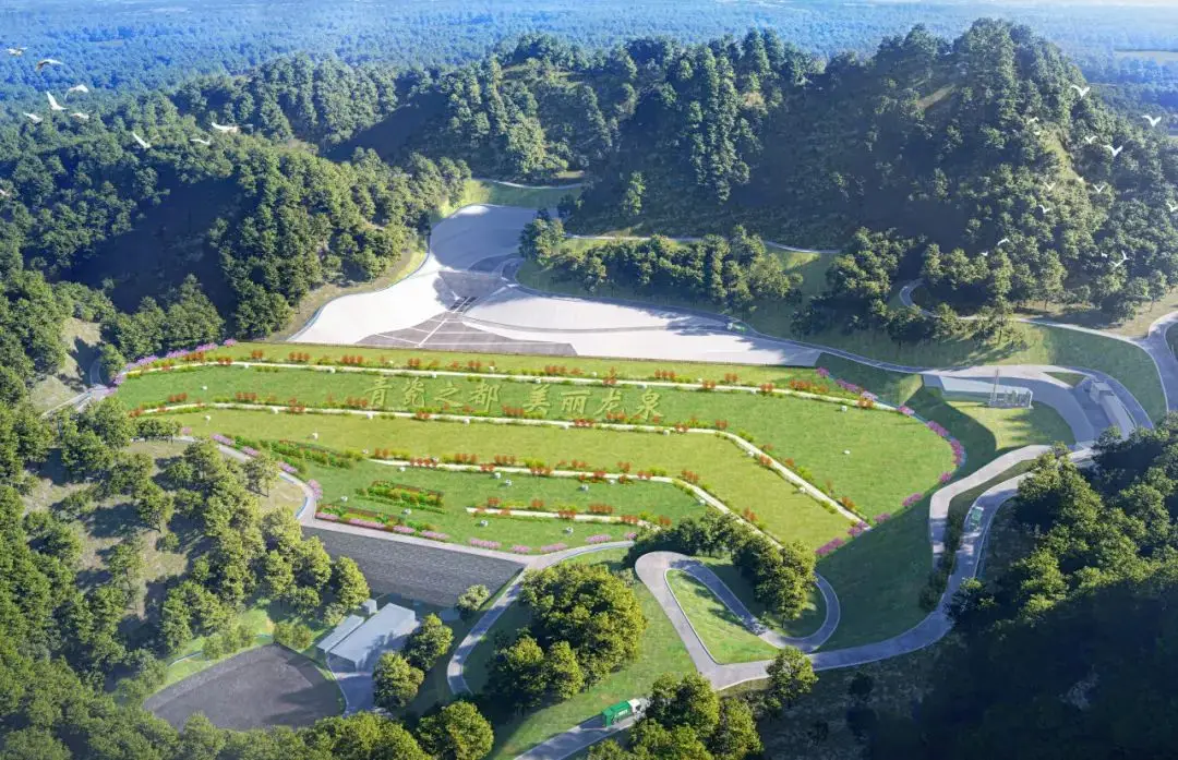 大陸近年相當重視環境治理，圖為山西省龍泉市高塘，原本是垃圾掩埋場，但經整治開發工程後已成綠水青山。圖／取自搜狐