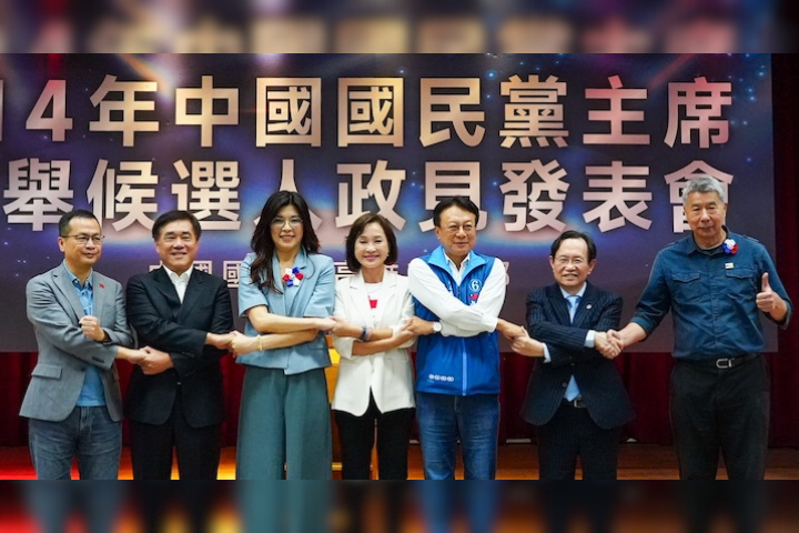 國民黨主席高雄政見會登場　六強論團結　卓伯源提避戰解方：聯合國簽台