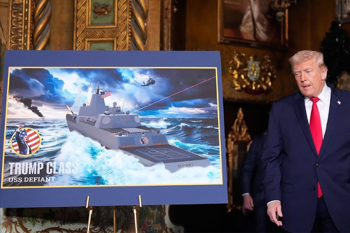 川普宣布打造全新「川普級」戰艦　嫌現役外觀醜將親自參與設計