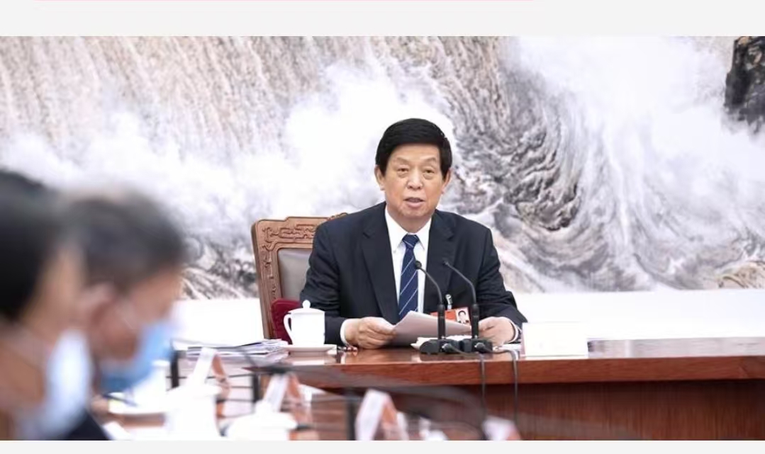 2020年5月29日，時任人大委員長栗戰書主持紀念《反分裂法》通過15周年紀念座談會。圖/取自新華網